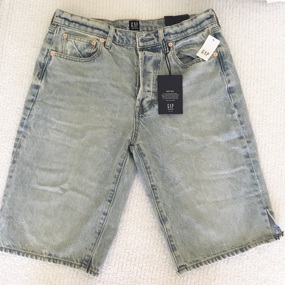 Denim Bermuda Shorts